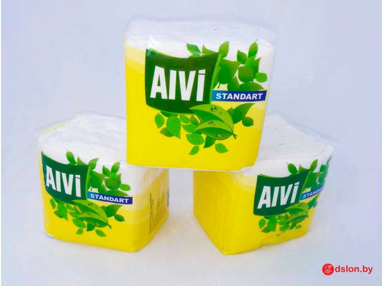 Салфетки бумажные белые "ALVI" по 100шт. в упак. (20 упак/меш)